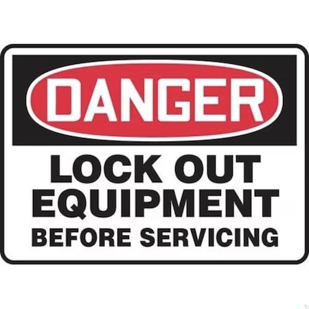 Accuform OSHA DANGER SAFETY SIGN LOCK OUT FRMLKT014VA FRMLKT014VA